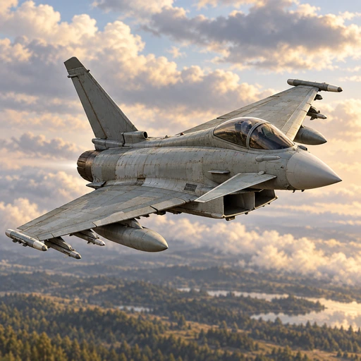 Eurofighter aircraft equipment illustration